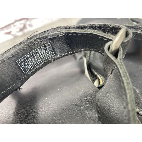 Teva Black Leather Universal Straps Hiking Sandals Women’s Sz 9M US/40EU 1011501 - Picture 8 of 16